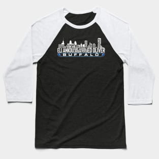 Buffalo Football Team 23 Player Roster, Buffalo City Skyline Baseball T-Shirt